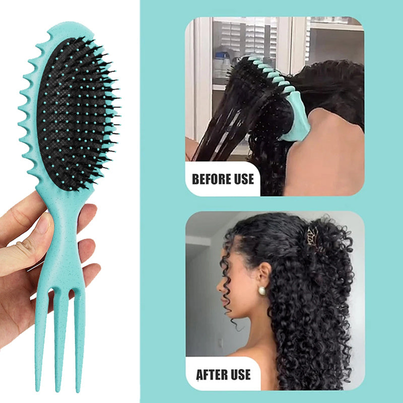 Curl-Defining Boar Bristle Hair Brush - My Batana Oil