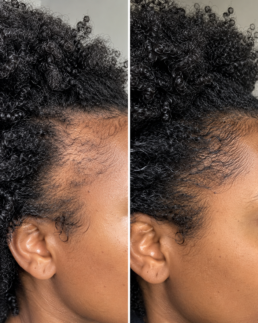 Hair after using My Batana Oil