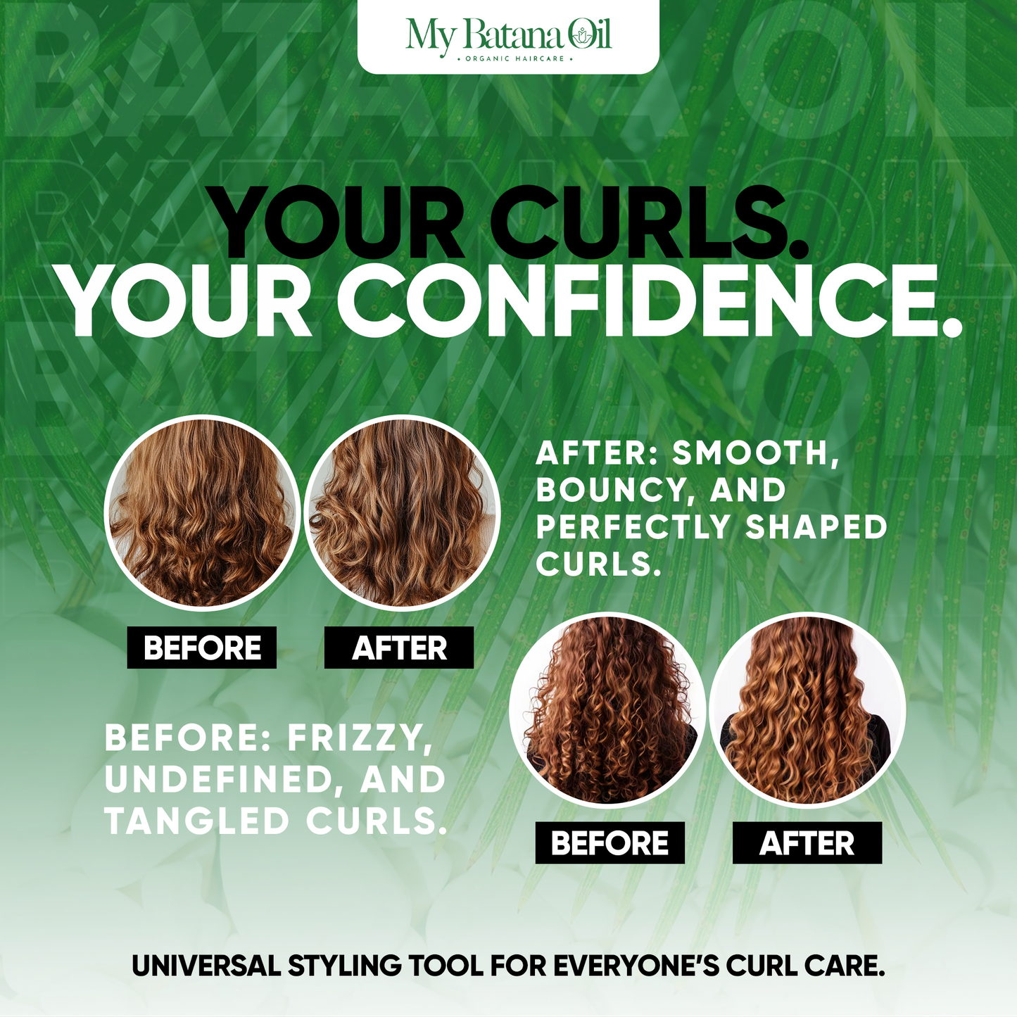 Curl-Defining Boar Bristle Hair Brush - My Batana Oil