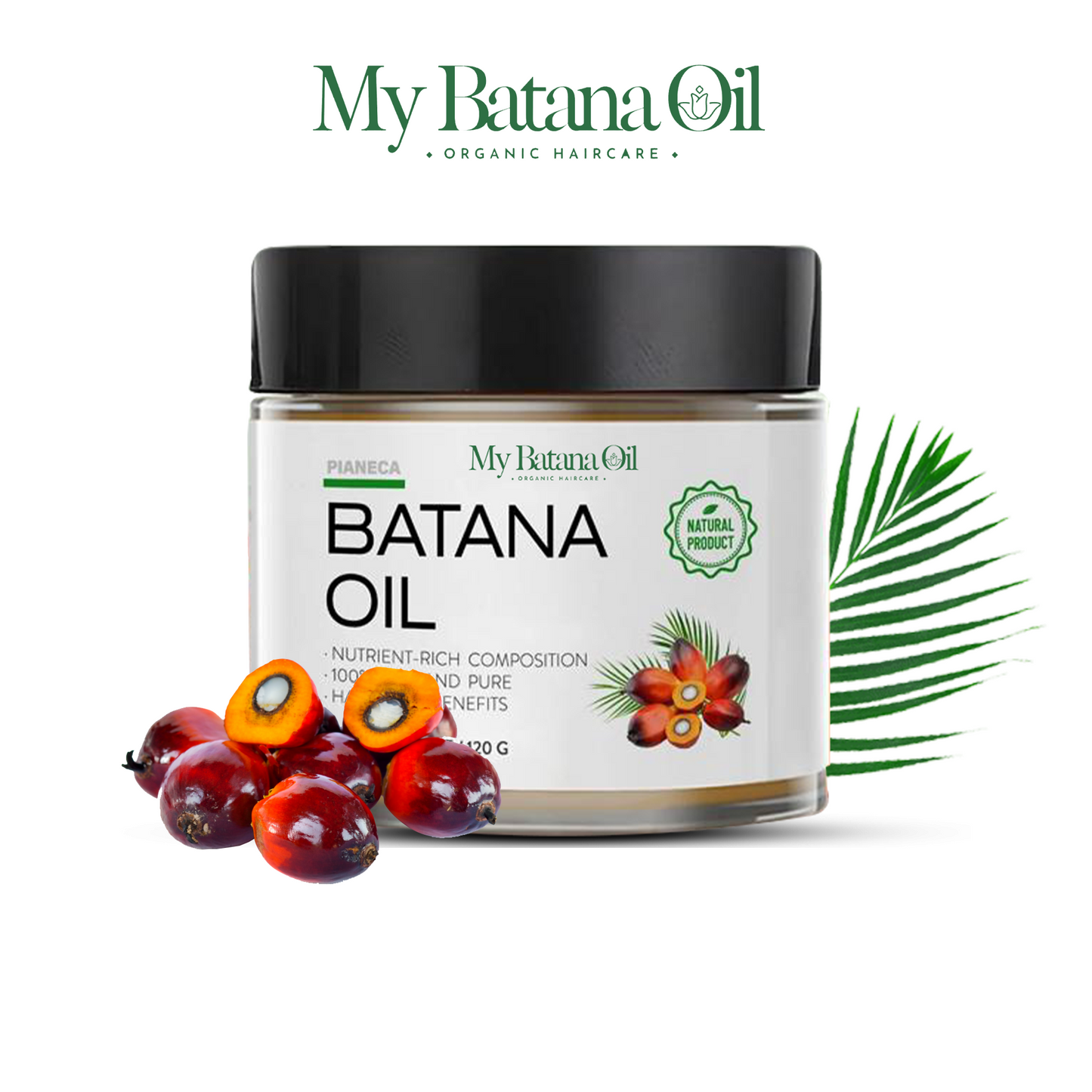 Mascarilla capilar natural con aceite de Batana para el crecimiento y la reparación del cabello | My Batana Oil