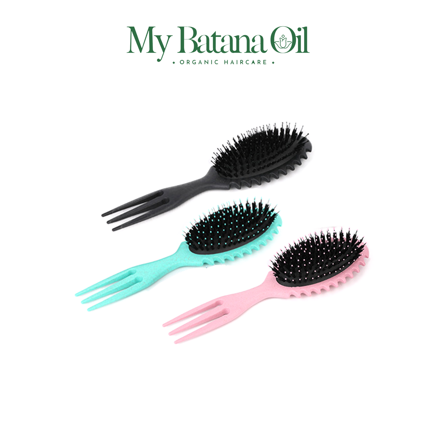 Curl-Defining Boar Bristle Hair Brush - My Batana Oil