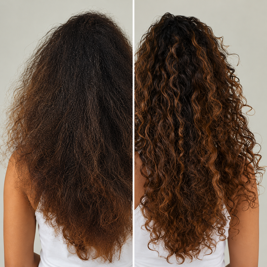Hair after using My Batana Oil
