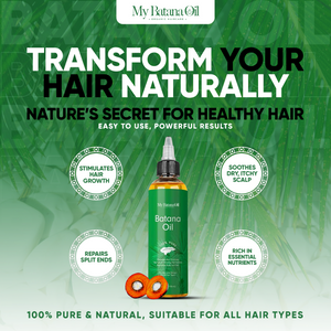 Batana Oil for Hair Growth – 100% Natural & Unrefined - 118 ml oil for hair growth and repair | Batana natural hair oil