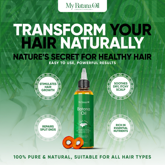 Batana Oil for Hair Growth – 100% Natural & Unrefined - 118 ml oil for hair growth and repair | Batana natural hair oil