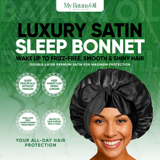 My Batana Oil – Nightcap Luxury Satin Hair Bonnet