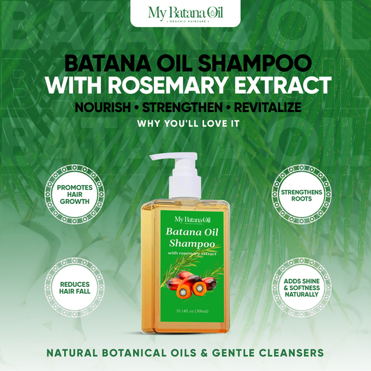 Shampoo Batana Oil -  Soothing Scalp Oil Control & Remove Dandruff 300ml
